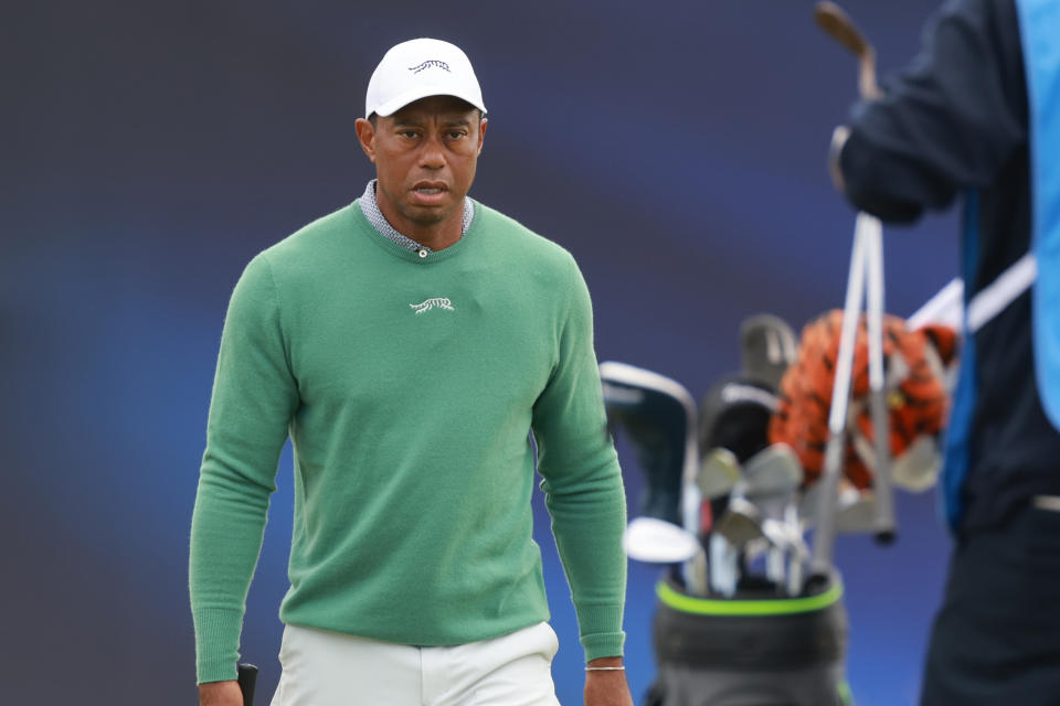 Tiger Woods hasn't played competitively since he missed the cut at the U.S. Open last month.