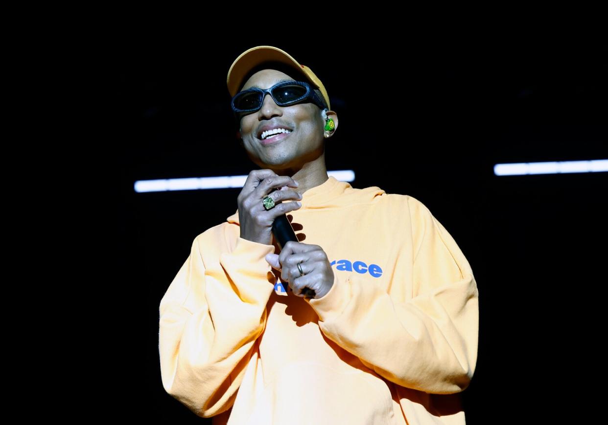 Pharrell performs at the 2022 Something in the Water Music Festival on Independence Avenue on June 18, 2022 in Washington, DC.