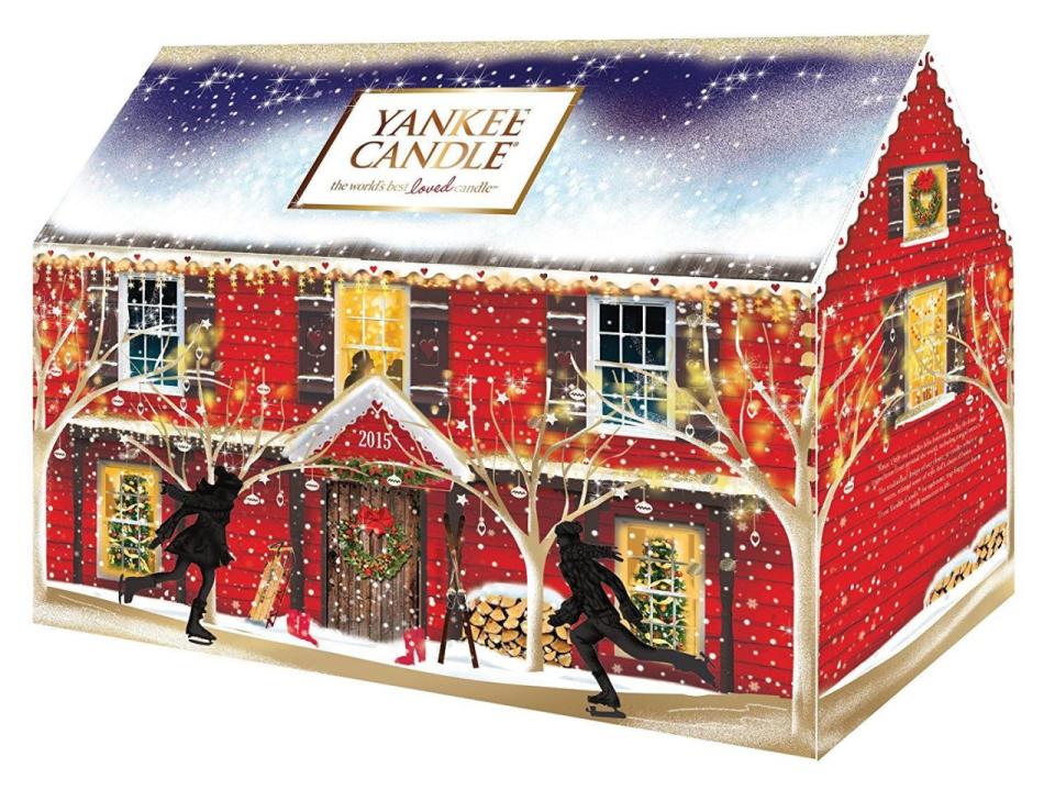 <p>Count down to Christmas in style with this candle-filled, house-shaped advent calendar, which contains 23 tea light candles in seven fragrances and one votive candle.</p><p><strong>BUY NOW: </strong><strong><a rel="nofollow noopener" href="https://www.amazon.co.uk/Yankee-Candle-1351179-Advent-House/dp/B012FVTFIY" target="_blank" data-ylk="slk:Yankee Candle Advent House, £29.99, Amazon;elm:context_link;itc:0;sec:content-canvas" class="link ">Yankee Candle Advent House, £29.99, Amazon</a></strong></p>