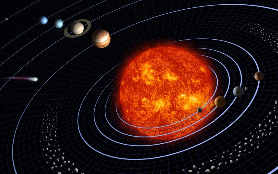 Modelo do Sistema Solar (Imagem: Reprodução/NASA)