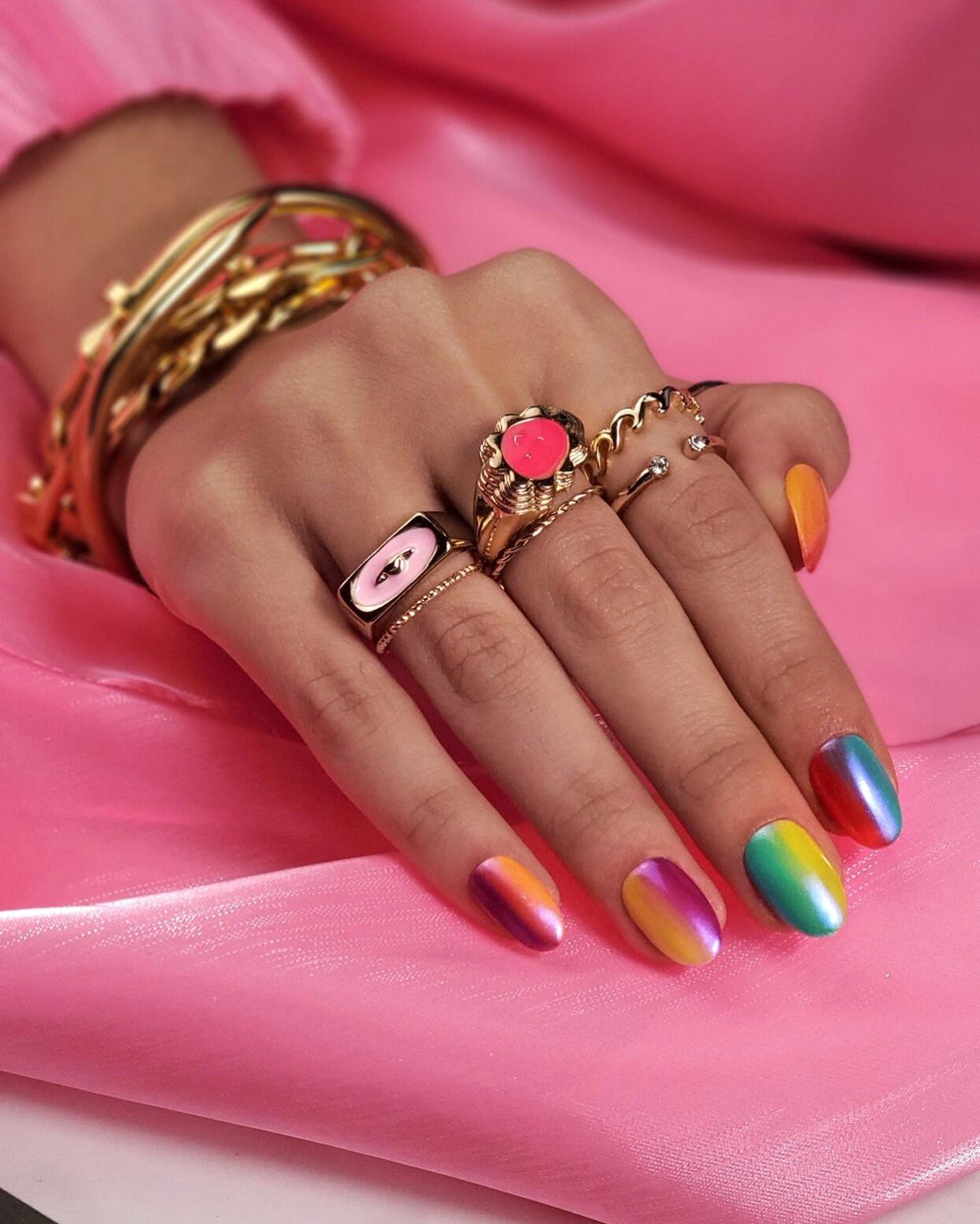 Pride Month Nail Art by Zodiac Sign