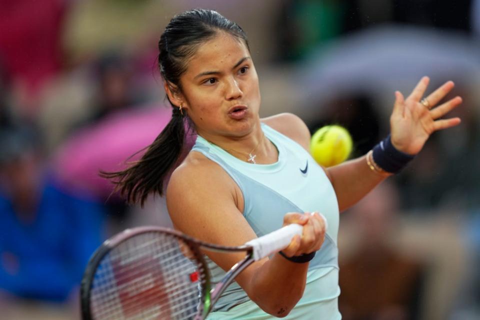 Emma Raducanu edged past Linda Noskova (Michel Euler/AP) (AP)