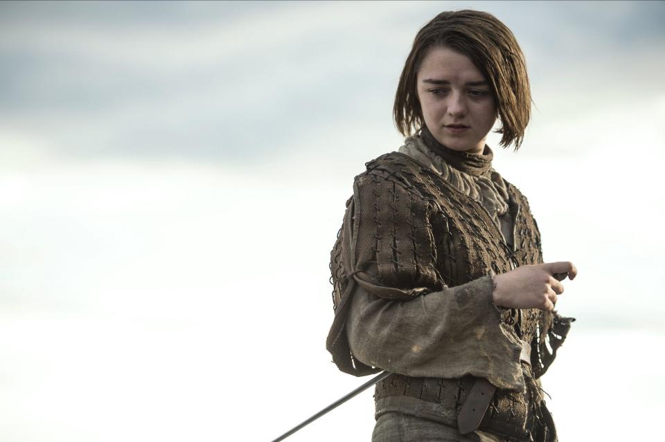 Maisie Williams as Arya Stark in "Game of Thrones"
