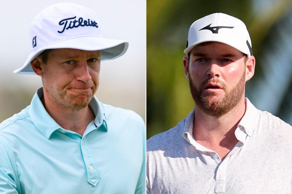 <p>Doug Murray/Icon Sportswire via Getty Images; Michael Reaves/Getty Images</p> Peter Malnati and Grayson Murray