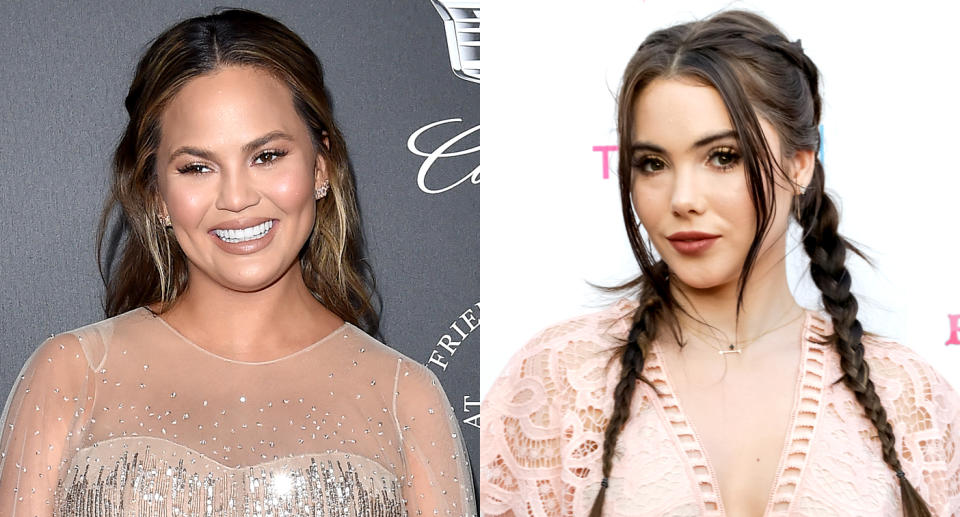 Chrissy Teigen shows support for McKayla Maroney. (Photo: Getty Images)