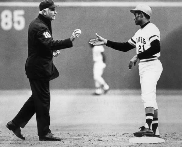 <p><strong>September 30, 1972</strong>: Roberto Clemente of the Pittsburgh Pirates, the greatest Latino star of his era, doubles off the Mets' Jon Matlack in the final game of the season. It was his 3,000th career hit—and his last. On New Year's Eve, Clemente died in a plane crash while traveling to aid earthquake victims in Nicaragua. The Hall of Fame waived its five-year-waiting period before induction, and Clemente was elected to the Hall in 1973. "With his induction, Clemente broke through another of baseball's barriers and became the first foreign-born major-leaguer to reach the Hall of Fame," says Joseph Wallace, author of <em><a href="https://www.amazon.com/Grand-Old-Game-Days-Baseball/dp/0810955946?tag=syn-yahoo-20&ascsubtag=%5Bartid%7C10054.g.28170941%5Bsrc%7Cyahoo-us" rel="nofollow noopener" target="_blank" data-ylk="slk:Grand Old Game;elm:context_link;itc:0;sec:content-canvas" class="link ">Grand Old Game</a></em> and <em><a href="https://www.amazon.com/Baseball-Anthology-Photographs-Interviews-Memorabilia/dp/0810991799?tag=syn-yahoo-20&ascsubtag=%5Bartid%7C10054.g.28170941%5Bsrc%7Cyahoo-us" rel="nofollow noopener" target="_blank" data-ylk="slk:The Baseball Anthology;elm:context_link;itc:0;sec:content-canvas" class="link ">The Baseball Anthology</a>.</em><br> </p>