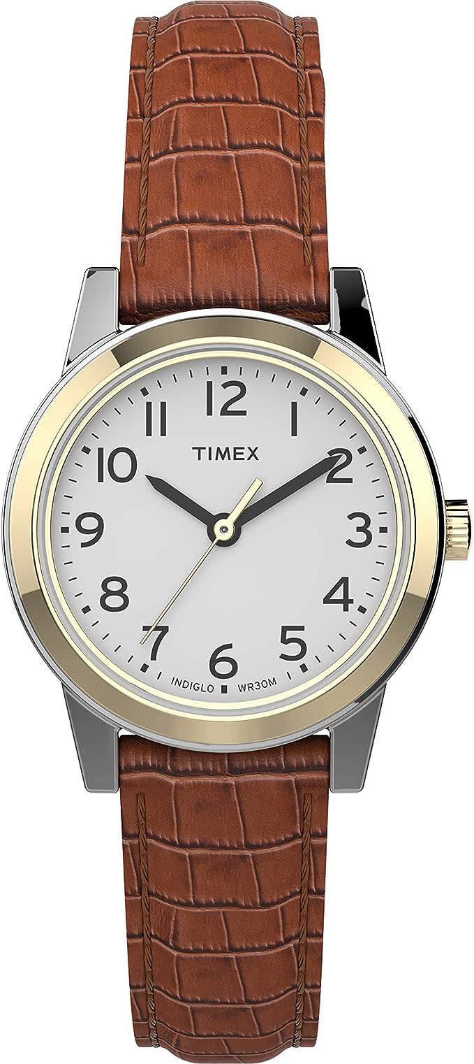 Timex Women's 25mm Essex Avenue Watch in brown.