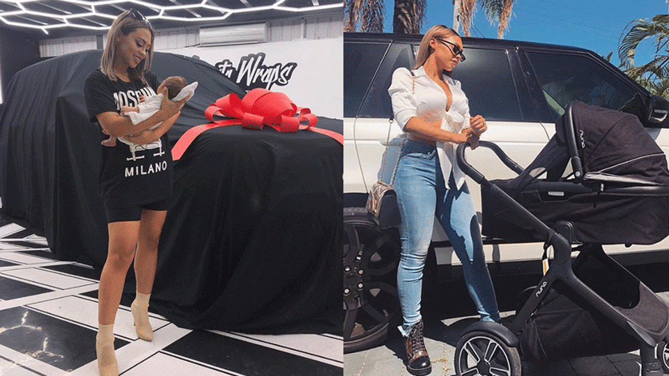 Following the birth of her son, Emilee got a customised Range Rover Vogue. Source: Instagram/Emilee Hembrow