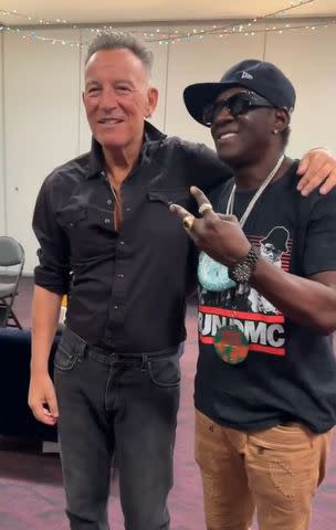 <p>Flavor Flav/X</p> Flavor Flav and Bruce Springsteen