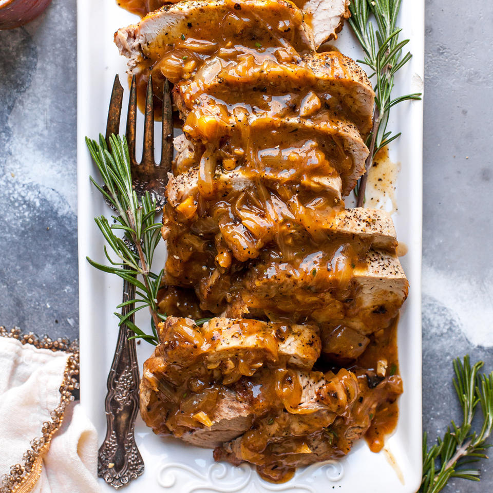 Instant Pot Garlic & Rosemary Roast Pork Loin