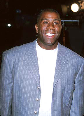 Magic Johnson at the Westwood premiere of Warner Brothers' Romeo Must Die