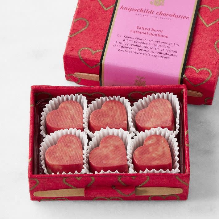 <p><a href="https://go.redirectingat.com?id=74968X1596630&url=https%3A%2F%2Fwww.williams-sonoma.com%2Fproducts%2Fheart-shaped-salted-caramel-bon-bons&sref=https%3A%2F%2Fwww.housebeautiful.com%2Fentertaining%2Fholidays-celebrations%2Fg4092%2Fvalentines-day-gifts-for-her%2F" rel="nofollow noopener" target="_blank" data-ylk="slk:Shop Now;elm:context_link;itc:0;sec:content-canvas" class="link ">Shop Now</a></p><p>Salted Caramel Bonbons</p><p>williams-sonoma.com</p><p>$24.95</p>