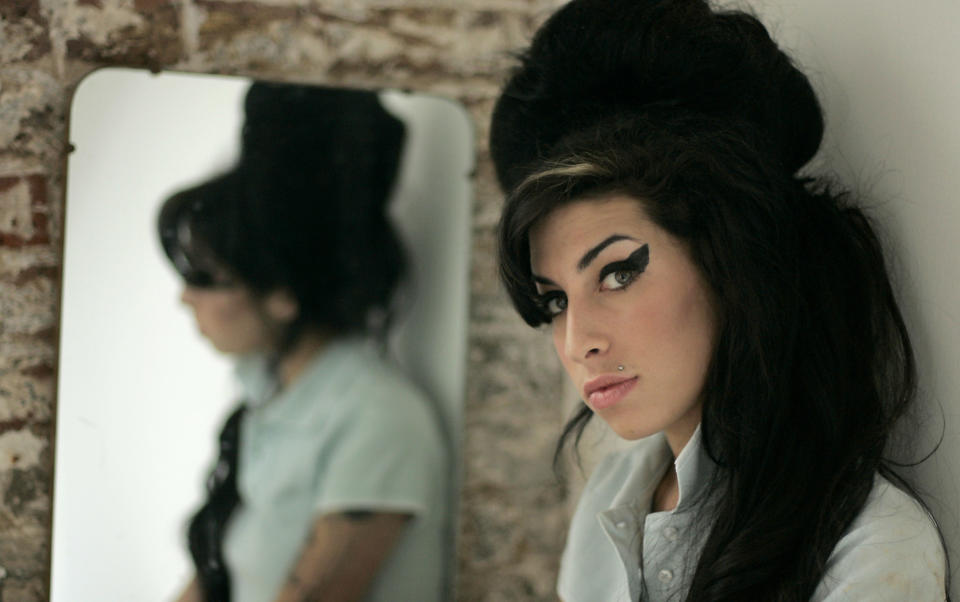 Amy Winehouse (pictured in 2007) is the subject of Sam Taylor-Wood's new biopic Back To Black.  (AP)