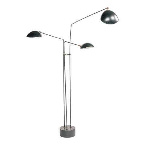 <p>Courtesy Image</p> Courteney Cox is selling a mid-century black metal floor lamp.
