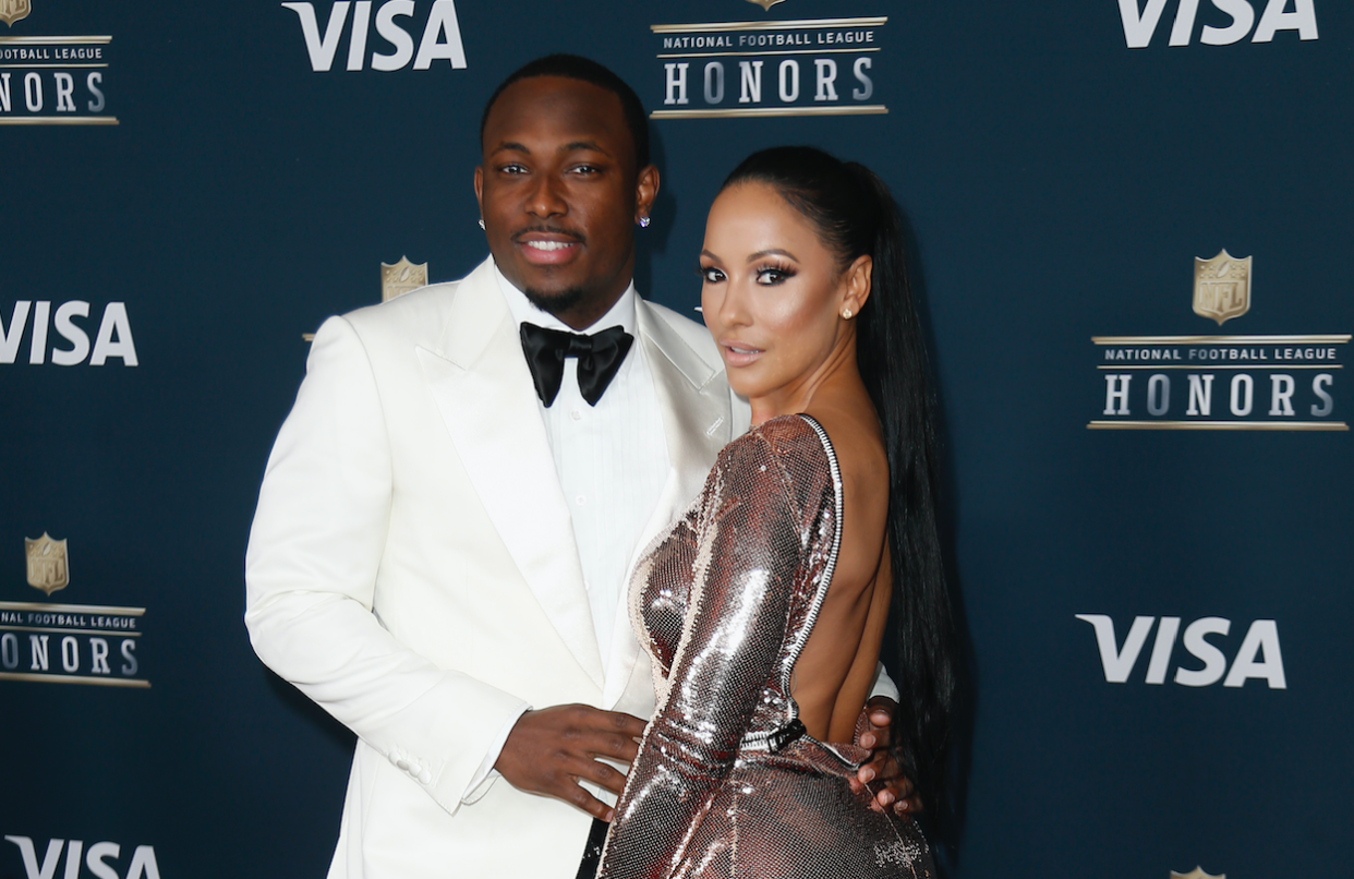 LeSean McCoy’s ex-girlfriend Delicia Cordon was allegedly assaulted at the home that they share on Tuesday morning, which she alleged in a statement from her attorneys was the result of jewelry that McCoy gave her and then later wanted back. (Getty Images)