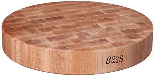 3) John Boos Maple Wood End Grain Round Chopping Block