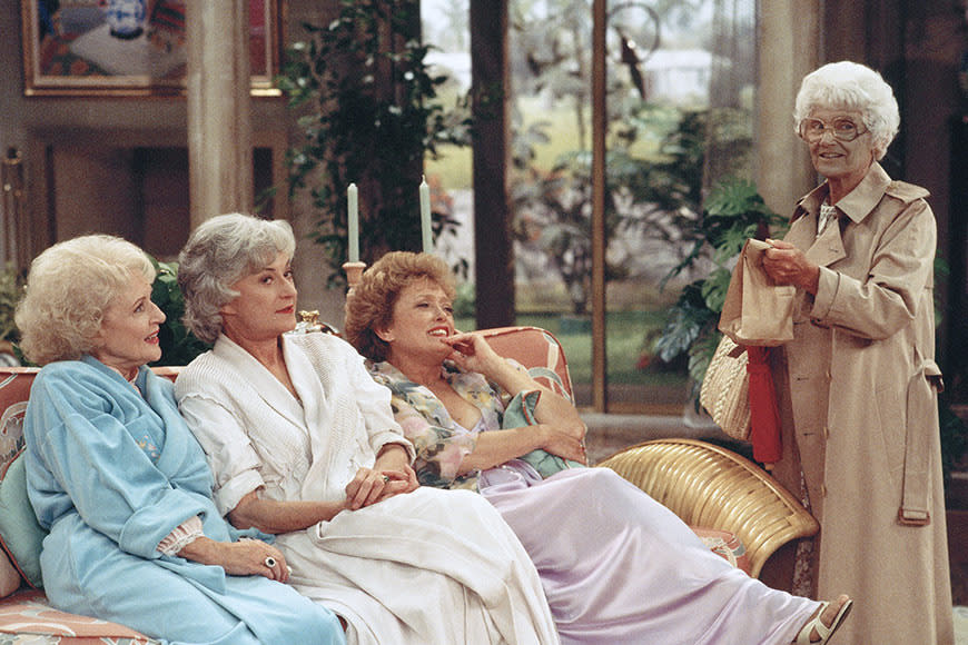 <b>Blanche: I tried giving up sex. Dorothy: I guess you fell off the wagon. Sophia: And on to a naval base! </b> Who didn’t love The Golden Girls? Everyone could relate to Blanche, Rose, Dorothy and ‘Ma-aaa’ Sophia. But for four mature ladies who cracked countless jokes about the lack of sex they had (apart from Blanche) it seems they were getting a lot more action than they let on. Refinery29 tallied up exactly all of the women’s boyfriends, dates, and talks of flings gone by. Oh, and their husbands, of course. You’ll be amazed at how many times they got busy.