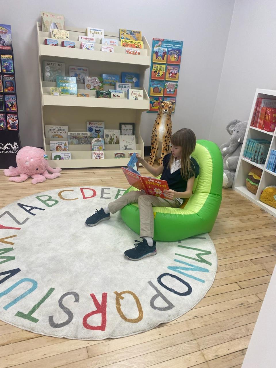 Eight-year-old Ashleigh Septer enjoyed Lulu's Toy Co., including the book nook and different building toys. Her mother was excited to have the new store in downtown Marion