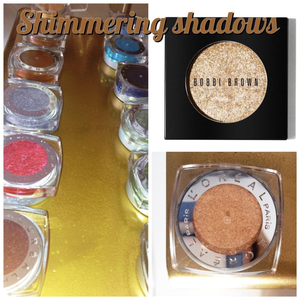 Shimmering eye shadow