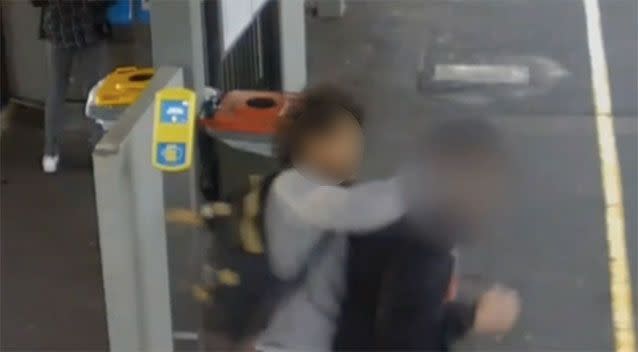 The shocking attack was captured on CCTV. Photo: Victoria Police