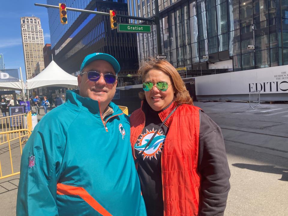 Miami residents Pedro and Zaida Mesa were on their first-ever visit to Detroit.