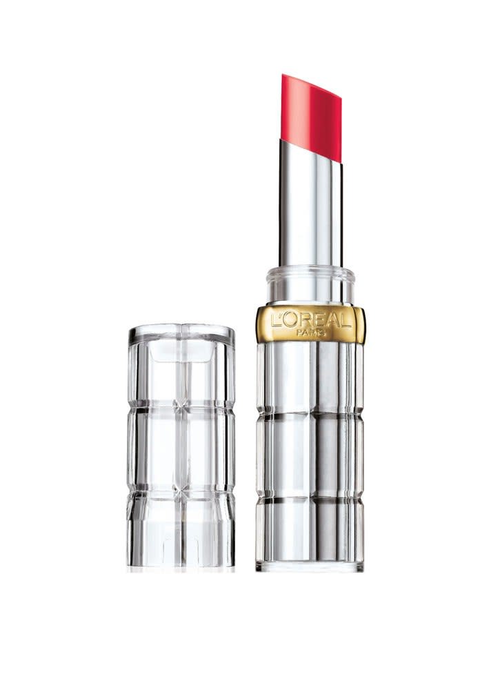 L’Oréal Paris Colour Riche Shine Lipstick in Enamel Red: $8