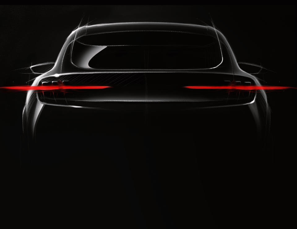 Ford首度發布全新純電動SUV預告圖 設計靈感源自於美式經典傳奇跑車Ford Mustang