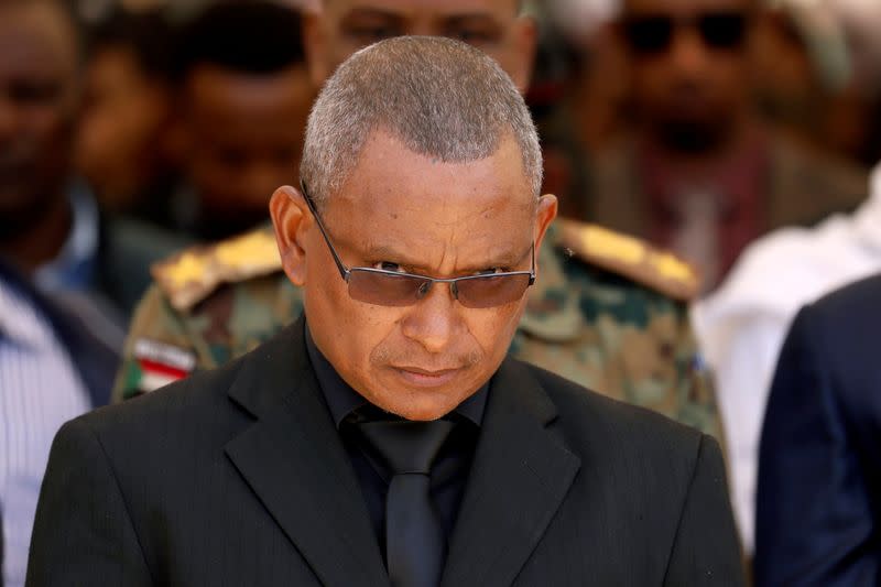 FILE PHOTO: FILE PHOTO: Debretsion Gebremichael, Tigray Regional President, attends the funeral ceremony of Ethiopia's Army Chief of Staff Seare Mekonnen in Mekele