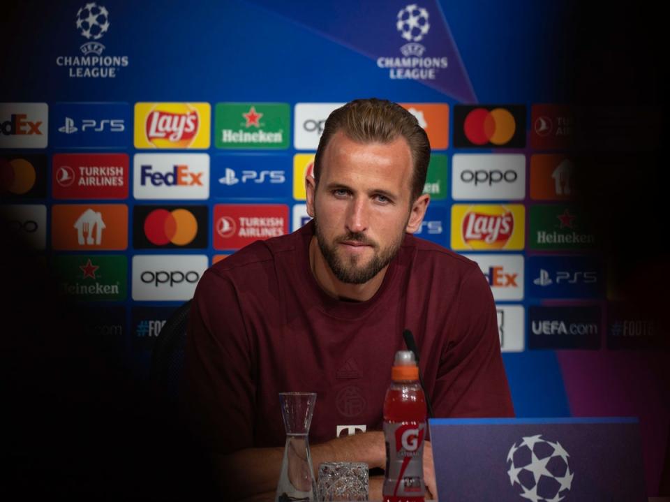 Harry Kane at a press conference on Tuesday ahead of the big game  (AP)