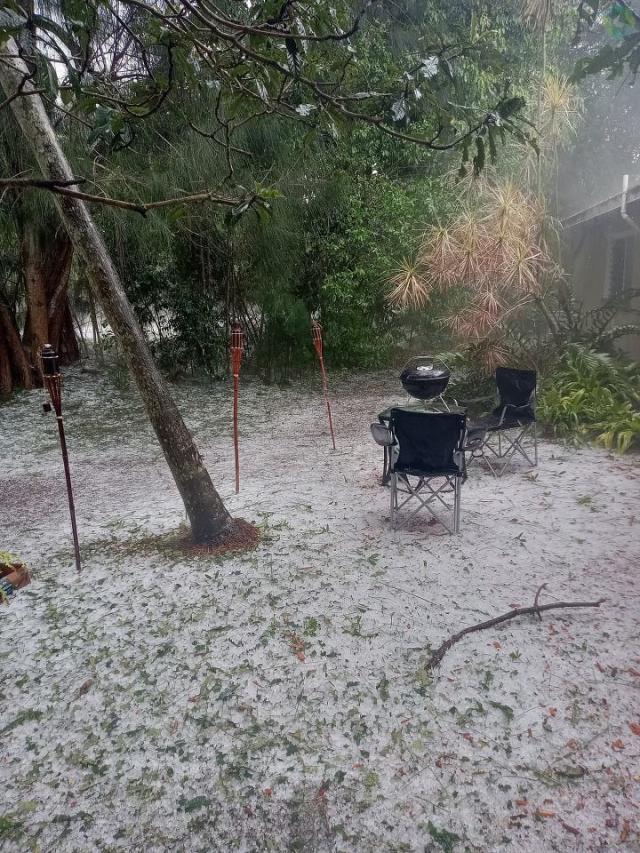 Channel 9 viewers submitted their photos of hail in Central Florida, which pounded areas like West Melbourne and Palm Bay on Wednesday.