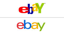Ebay wollte mit dem neuen Logo, das seit 2012 existiert, erwachsener wirken. Tatsächlich ist der Unterschied zum übereinanderliegenden Buchstaben des Ur-Symbols aber auch kein Quantensprung.
