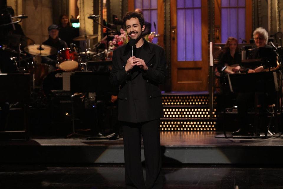 Host Ramy Youssef during the "Saturday Night Live" monologue on March 30.