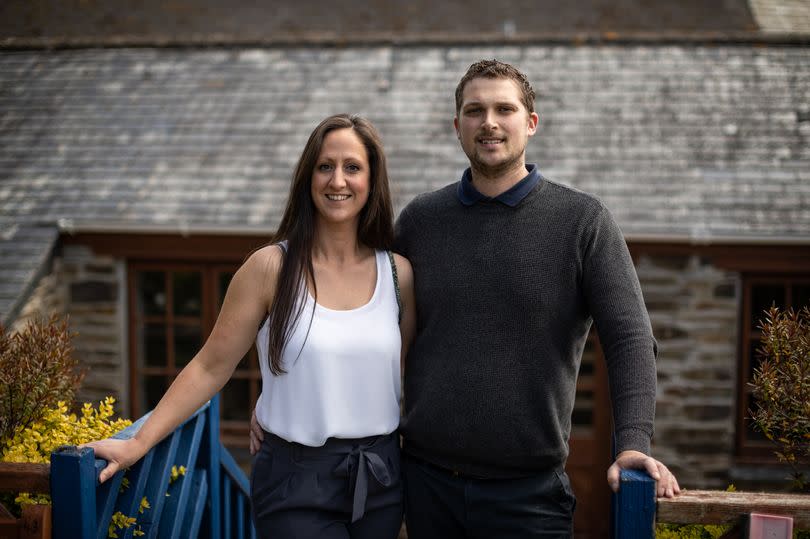 Tim and Terri Kendall, owners of the Barley Sheaf at Gorran