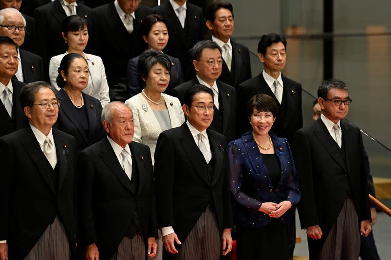 Japanese Prime Minister Fumio Kishida reshuffles his cabinet