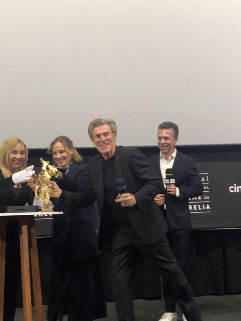 Willem Dafoe en el FICM 2023 (Crédito: Tomatazos)