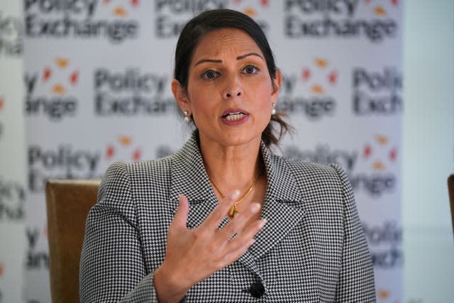 Former home secretary Priti Patel 