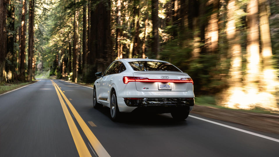 Driving the 2024 Audi Sportback e-tron.