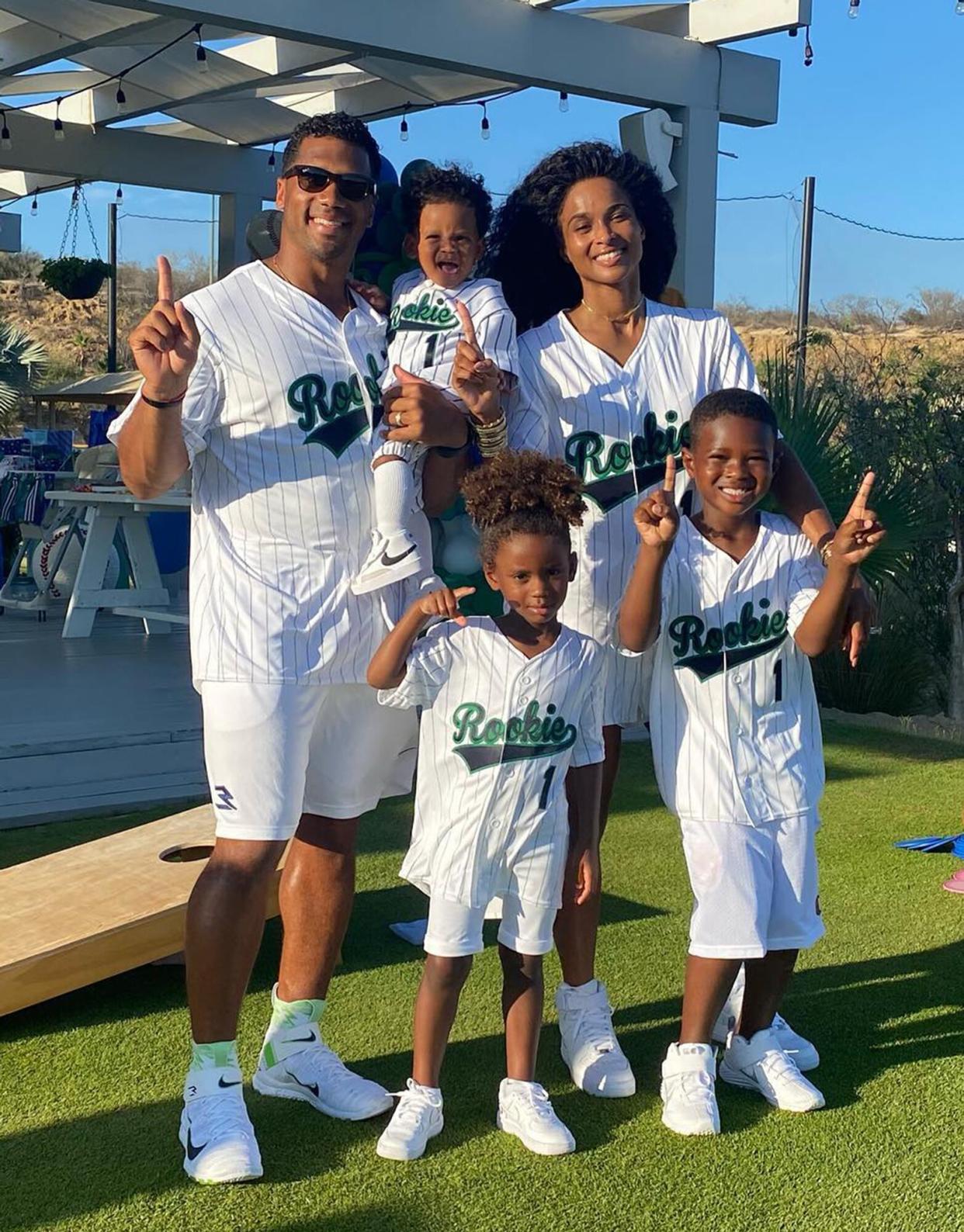 Russell Wilson and Ciara Family