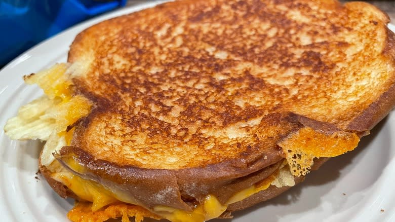 potato chip grilled cheese