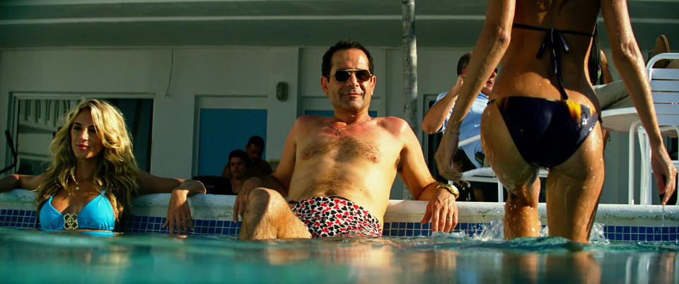 This film image released by Paramount Pictures shows Tony Shalhoub in a scene from "Pain and Gain." (AP Photo/Paramount Pictures)