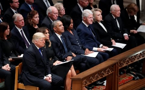 The atmosphere on the presidential bench appears frosty - Credit: Reuters