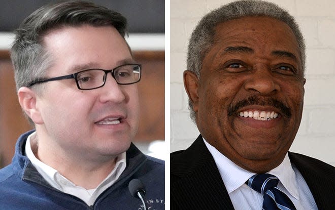 State Rep. Evan Goyke, left, has filed papers to challenge Milwaukee City Attorney Tearman Spencer, right.