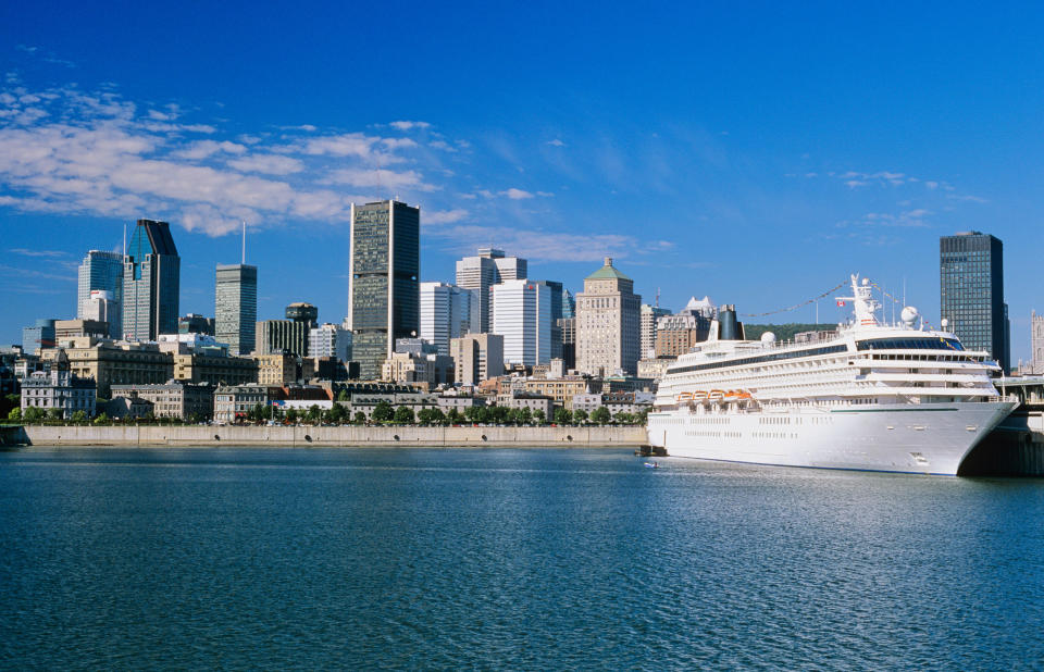 A cruise ship docked in Montreal - Credit: Alamy