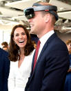 <p>The Duke and Duchess of Cambridge checked out the products at a reception for young entrepreneurs during a visit to Warsaw, Poland. Looks like Wills is a fan! (Photo: Zak Hussein) </p>