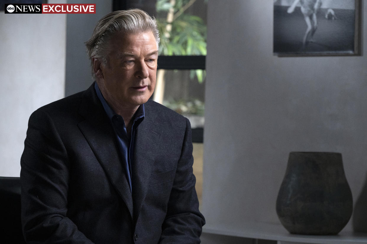 Alec Baldwin gave his first TV interview since the fatal shooting. (Photo by Jeff Neira/ABC via Getty Images)