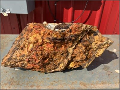 Figure 2: Gossan discovered in the Crown Point fault zone. (CNW Group/Silver Valley Metals Corp.)