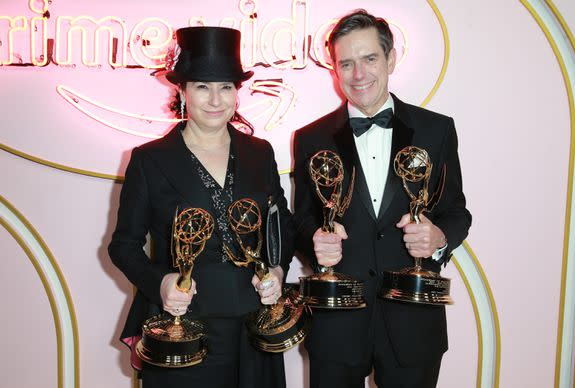 Amy Sherman-Palladino (L) and Daniel Palladino post-Emmy Awards.