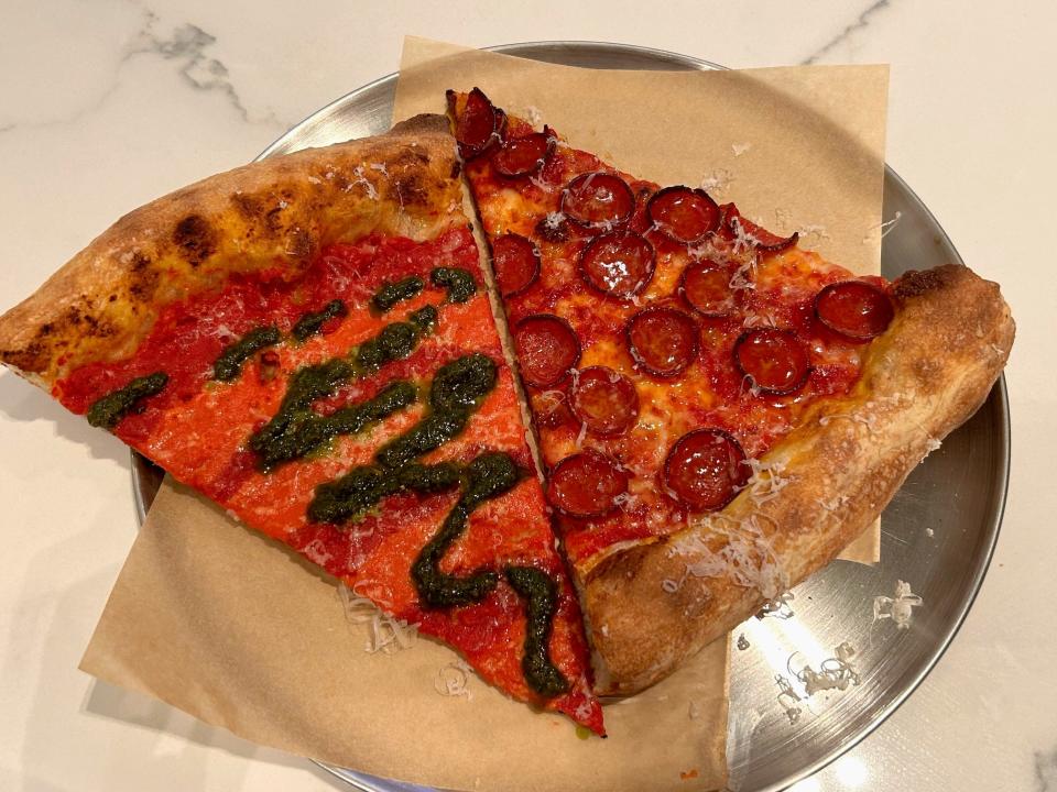 Pizza from Miami Slice at Fontainebleau Las Vegas
