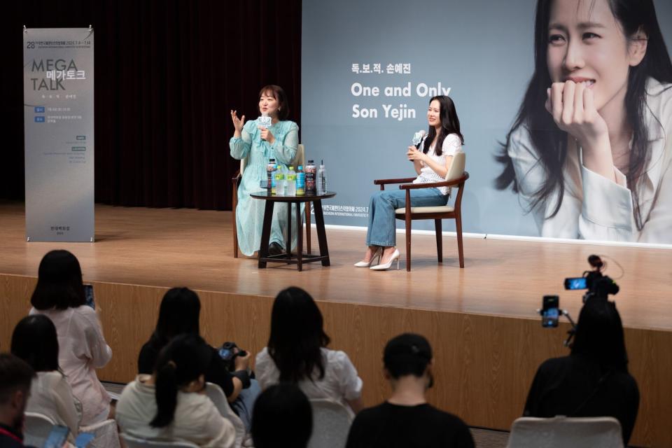 孫藝真產後首度在韓國現身獻給富川影展，一連3天出席影展活動與影迷接觸。（BIFAN提供）