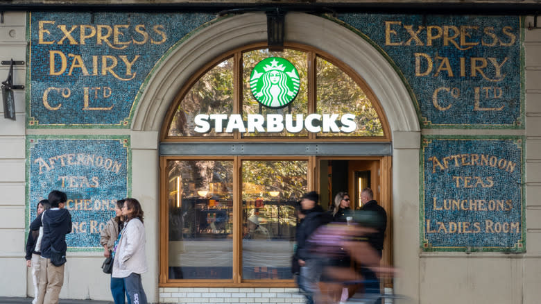 Starbucks international location storefront